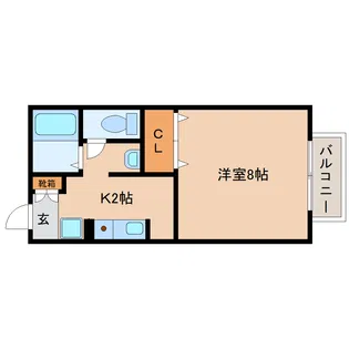 コンフォール奈良南【1階】の間取り