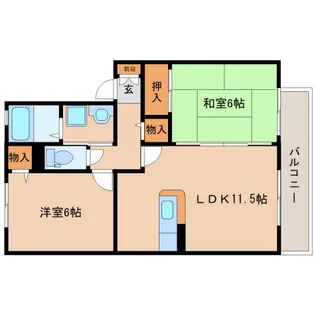クレールN【2階】の間取り