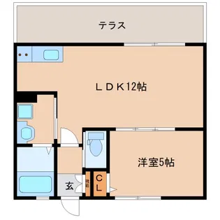 ALEGRIA西九条【1階】の間取り