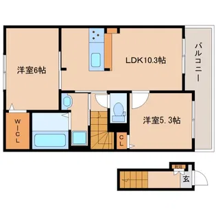 ドルチェ【2階】の間取り