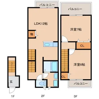 イーストアルカディアの間取り