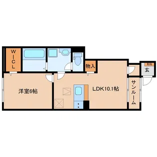 ベルマージュ【1階】の間取り