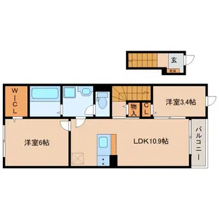 ベルマージュ【2階】の間取り
