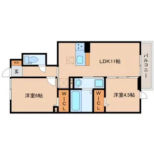 カリスティ【1階】の間取り