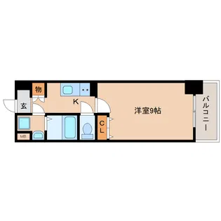 fortuna三条大宮【5階】の間取り