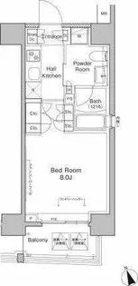 プラウドフラット東日本橋【8階】の間取り