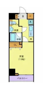 ジェノヴィア上野Ⅱスカイガーデン【8階】の間取り