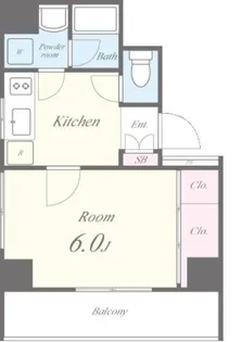 WAVE千束【7階】の間取り