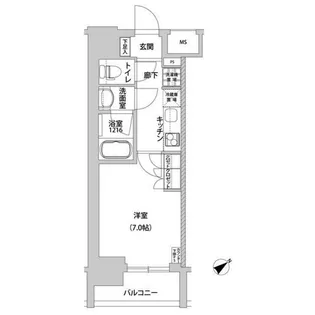 メトロステージ上野【2階】の間取り