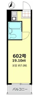 タウンハイツ銀座【6階】の間取り