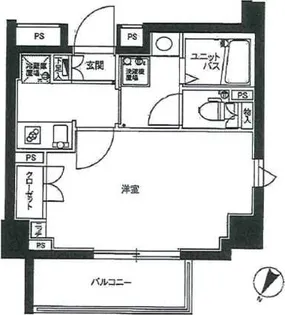 スカイコート文京新大塚【6階】の間取り