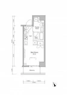 プラウドフラット浅草橋Ⅲ【3階】の間取り