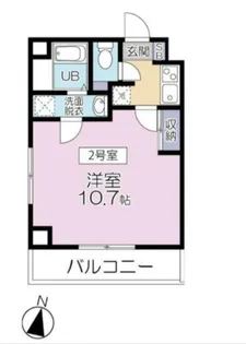 シェラトン南千住【2階】の間取り
