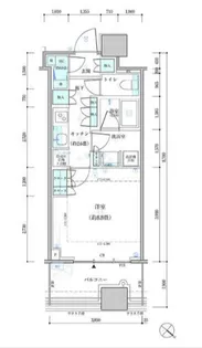 パークタワー勝どき サウス棟【7階】の間取り
