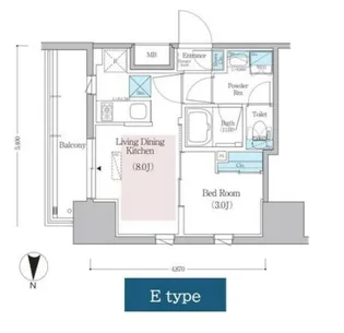 アーバネックス蔵前レジデンス【9階】の間取り