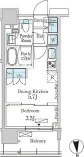 パークアクシス上野EAST【11階】の間取り