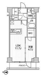 ジェノヴィア本所吾妻橋Ⅱスカイガーデン【3階】の間取り