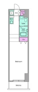 レジディア上野御徒町【3階】の間取り