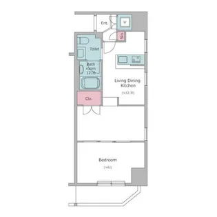 レジディア上野御徒町【4階】の間取り