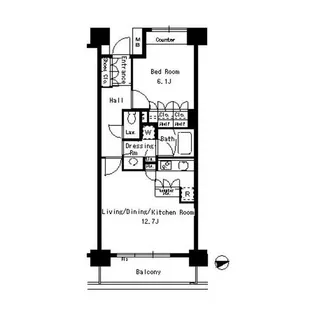 パークアクシス文京ステージ【3階】の間取り