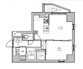 S−RESIDENCE浅草Fiore【3階】の間取り