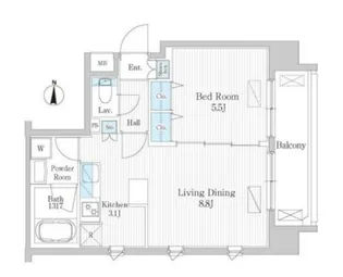 UPPER FIELD WOOD【3階】の間取り