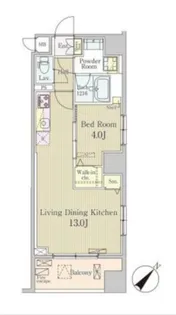 クレール日本橋【12階】の間取り