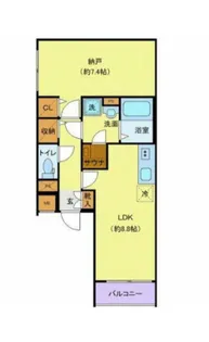 FURVAL八丁堀【1階】の間取り