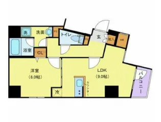 ジェノヴィア上野Ⅱスカイガーデン【8階】の間取り
