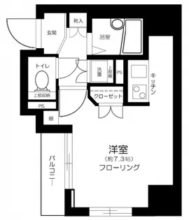 ドルチェ京橋・壱番館【4階】の間取り