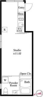 アンベリール御徒町【3階】の間取り