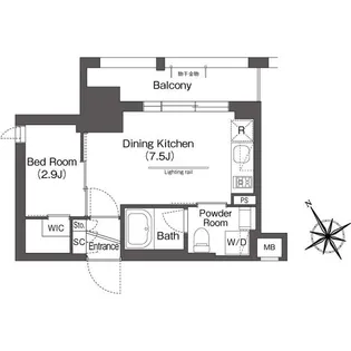 BluRock後楽園【4階】の間取り