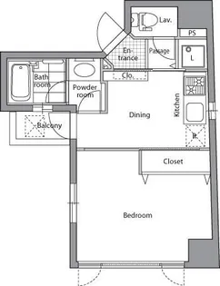 レジディア文京千石【12階】の間取り