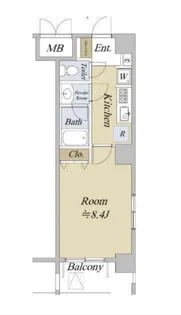 メイクスデザイン茅場町【6階】の間取り