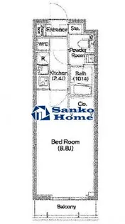 メディオ月島【4階】の間取り