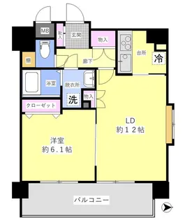 スパシエリーヴァ浅草【14階】の間取り
