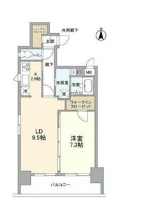 アリュージュ両国【5階】の間取り