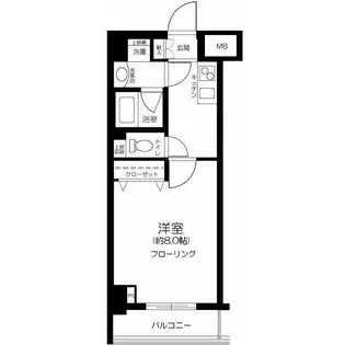 CALM. KOIWA WEST【4階】の間取り