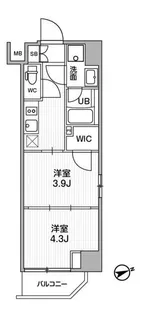 SYFORME浅草Ⅱ【10階】の間取り