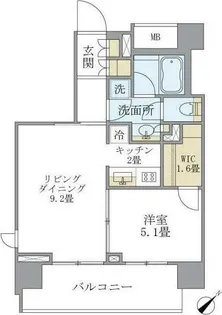 LaSante千駄木【9階】の間取り