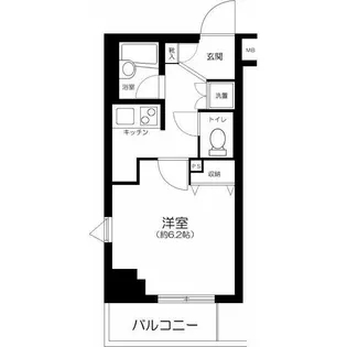 リガーレ本所吾妻橋【6階】の間取り