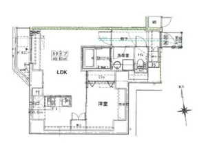 CREALpremier浅草【7階】の間取り