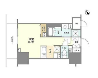 BLESS蔵前【4階】の間取り