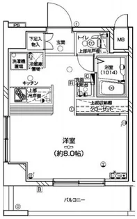 ディアレイシャス押上タワービュー通り【2階】の間取り