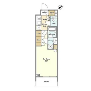 ヴィラクレール浅草【3階】の間取り