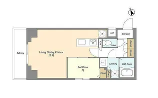 オーキッドレジデンス上野稲荷町【4階】の間取り