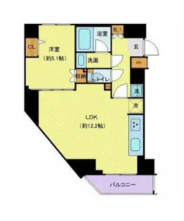 ジェノヴィア新御徒町スカイガーデン【11階】の間取り