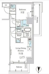 パークアクシス両国スクエア【5階】の間取り