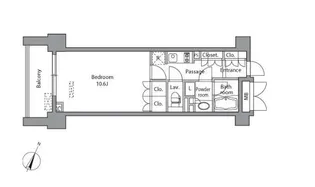 レジディア水道橋【13階】の間取り