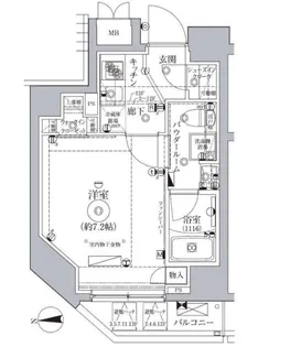 レアライズ浅草Ⅳ【7階】の間取り